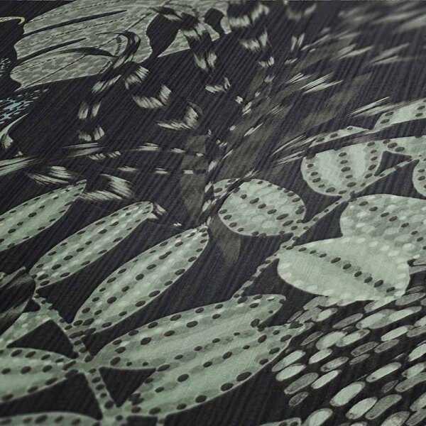 Tapete Grün, Schwarz, Anthrazit livingwalls Vliestapete (378603)