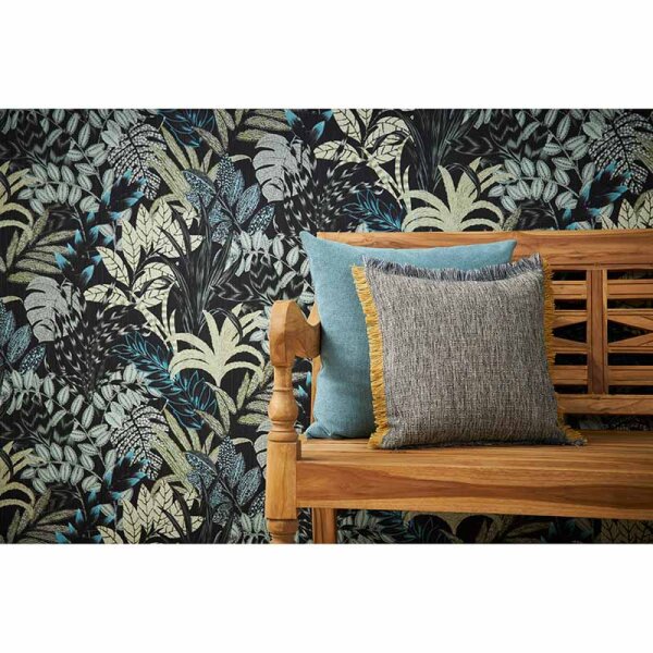 Tapete Grün, Schwarz, Anthrazit livingwalls Vliestapete (378603)