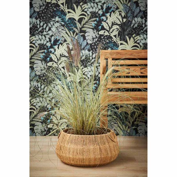 Tapete Grün, Schwarz, Anthrazit livingwalls Vliestapete (378603)