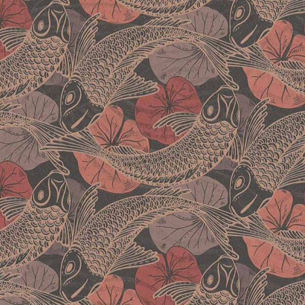 Tapete Gold, Kupfer, Rot, Schwarz, Anthrazit livingwalls Vliestapete (378595)