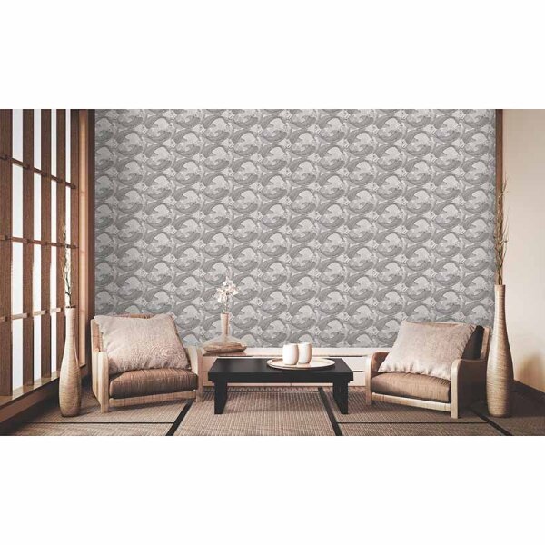 Tapete Grau, Silber livingwalls Vliestapete (378591)