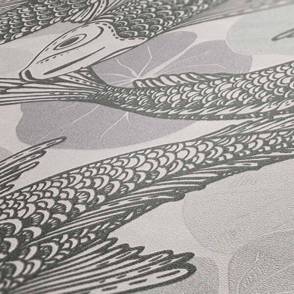 Tapete Grau, Silber livingwalls Vliestapete (378591)