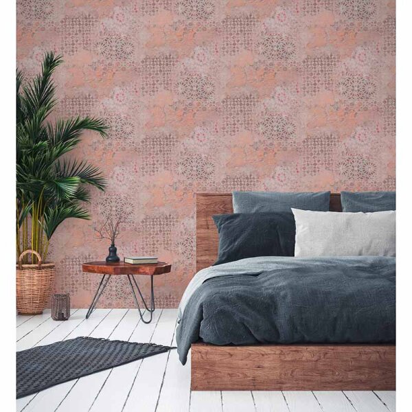 Tapete Pastellfarben, Rosa, Rose livingwalls Vliestapete (378582)