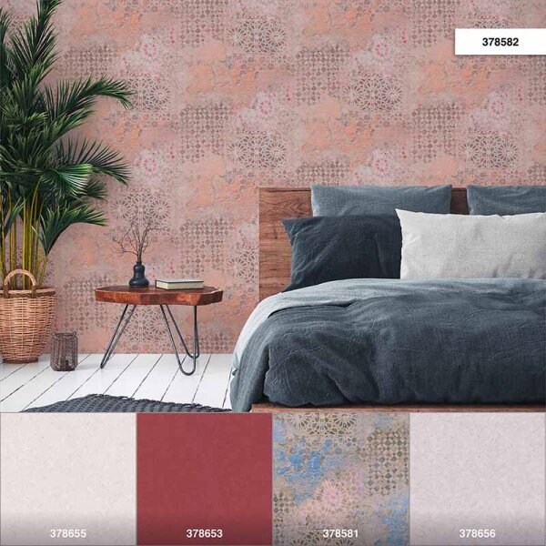 Tapete Pastellfarben, Rosa, Rose livingwalls Vliestapete (378582)