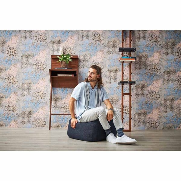 Tapete Blau, Grau, Silber livingwalls Vliestapete (378581)