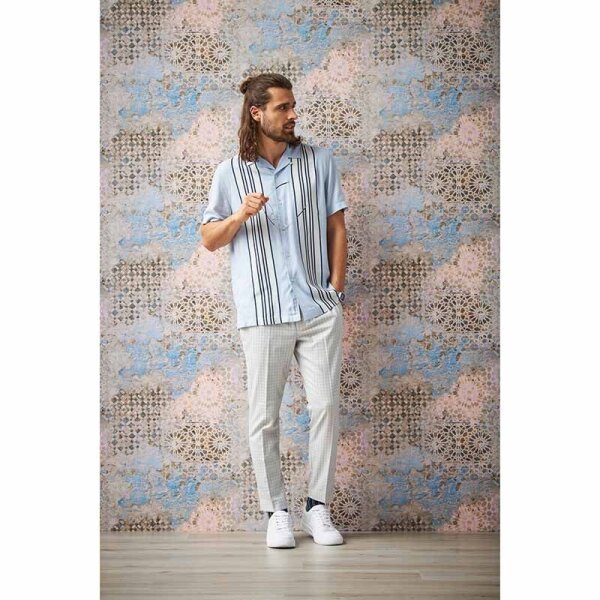 Tapete Blau, Grau, Silber livingwalls Vliestapete (378581)