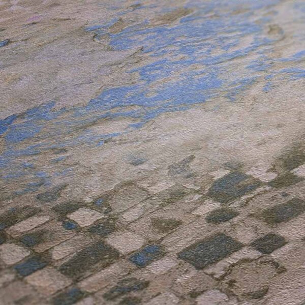 Tapete Blau, Grau, Silber livingwalls Vliestapete (378581)