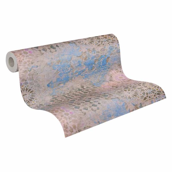 Tapete Blau, Grau, Silber livingwalls Vliestapete (378581)