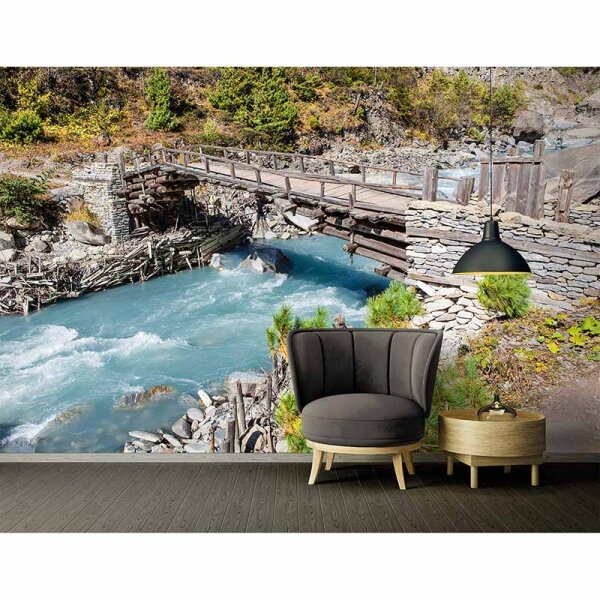 Digitaldruck-Tapete Wildbach livingwalls (DD115021)