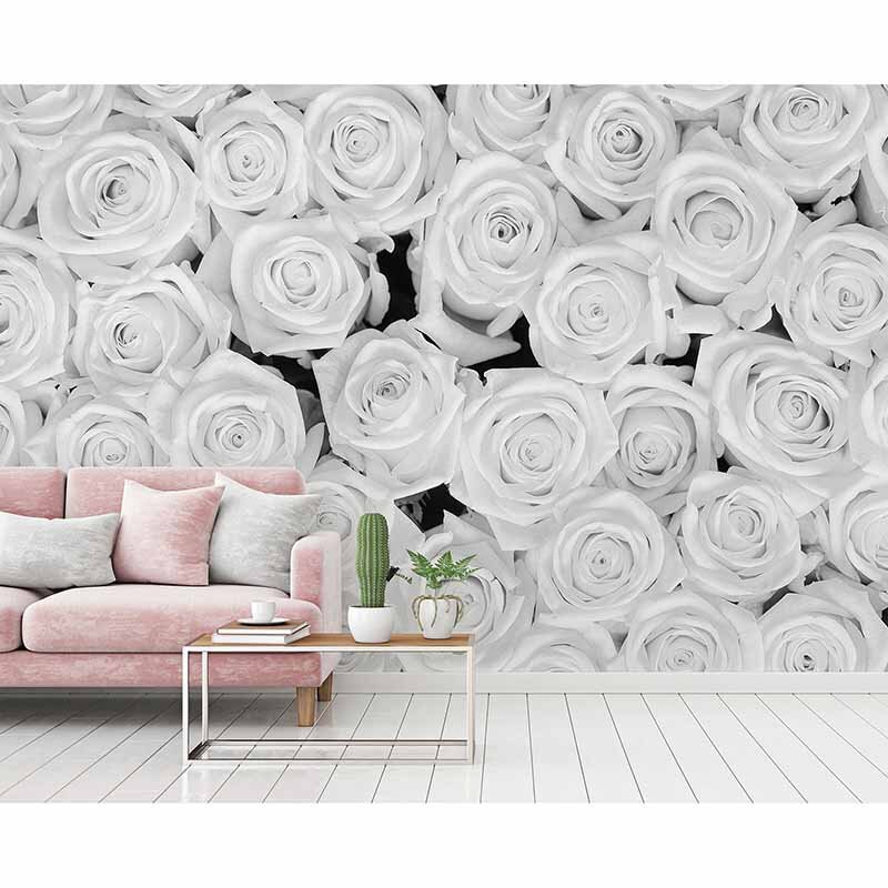 Digitaldruck-Tapete White Roses livingwalls (DD115108)