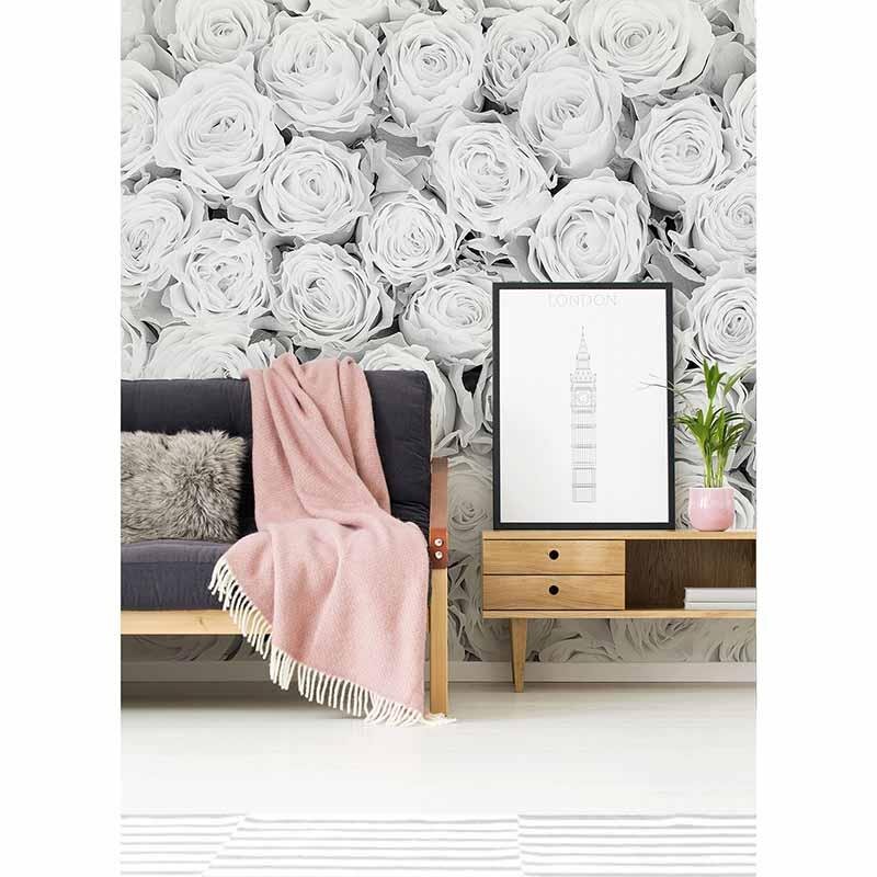 Digitaldruck-Tapete WhiteRoses livingwalls (DD115093)