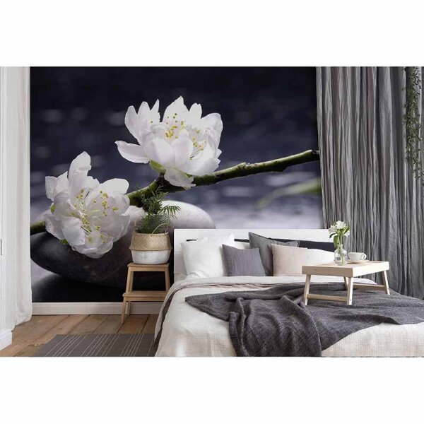 Digitaldruck-Tapete WhiteFlowers livingwalls (DD115116)