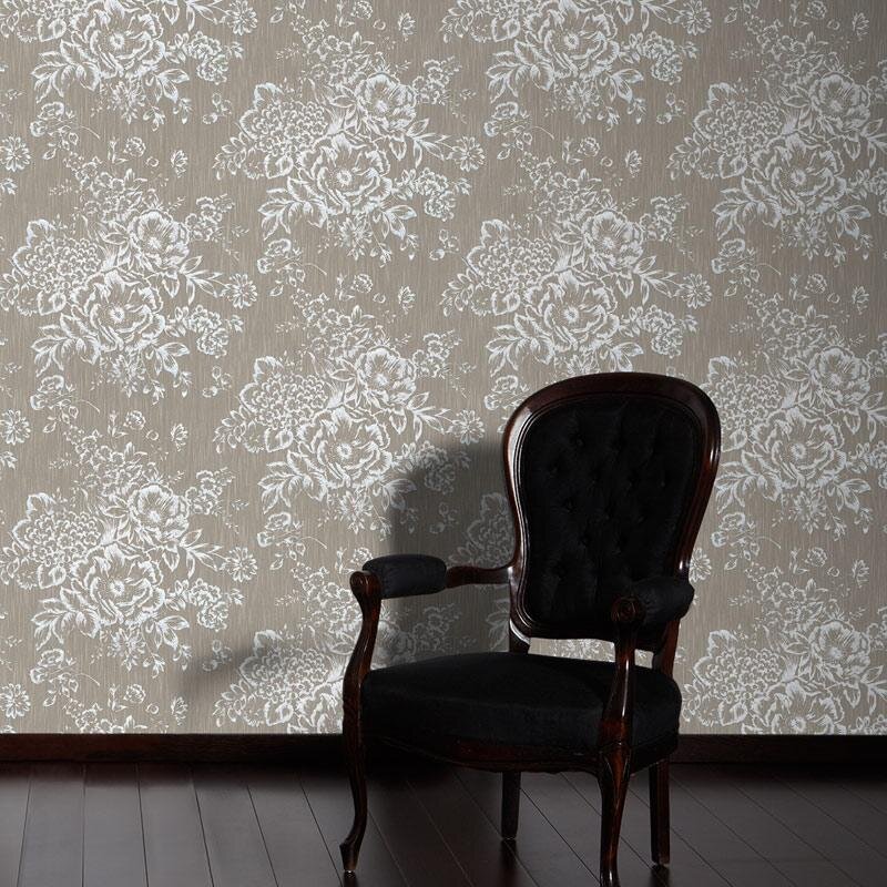 Tapete Braun Architects Paper Textiltapete (306574)