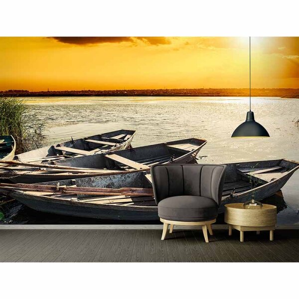 Digitaldruck-Tapete Rowboats livingwalls (DD115223)