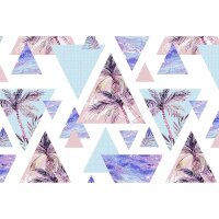 DD115645 Digitaldruck-Tapete Palms Triangles Vlies...