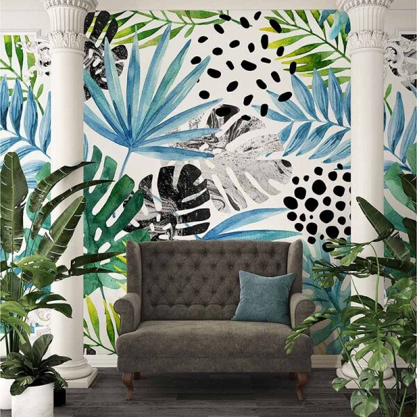 Digitaldruck-Tapete PalmsLeaf2 livingwalls (DD115640)