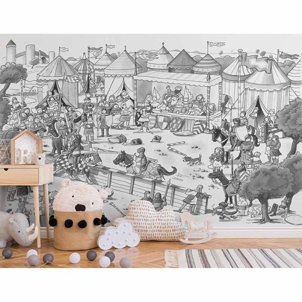 Digitaldruck-Tapete Knightb&w livingwalls (DD114813)