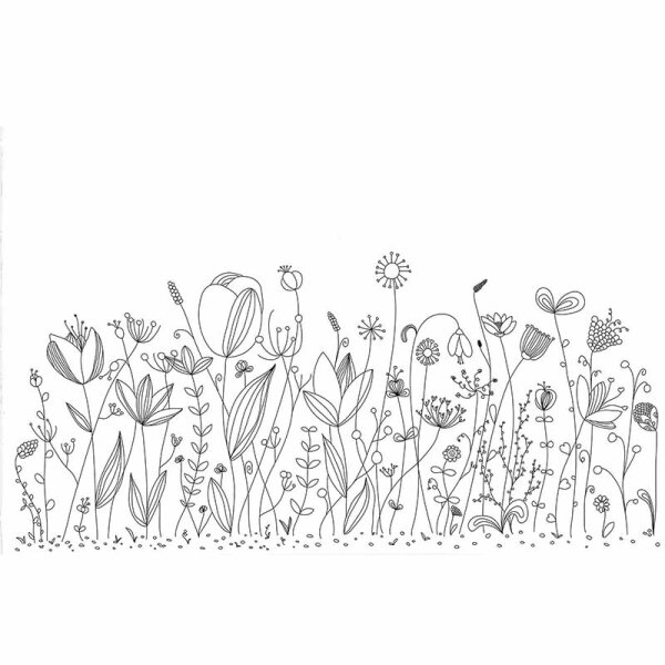 Digitaldruck-Tapete Flowers B&W livingwalls (DD114862)