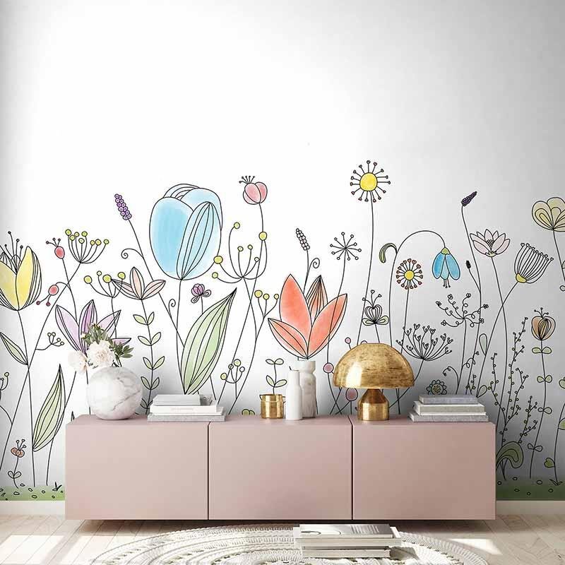 Digitaldruck-Tapete Flowers2 livingwalls (DD114857)