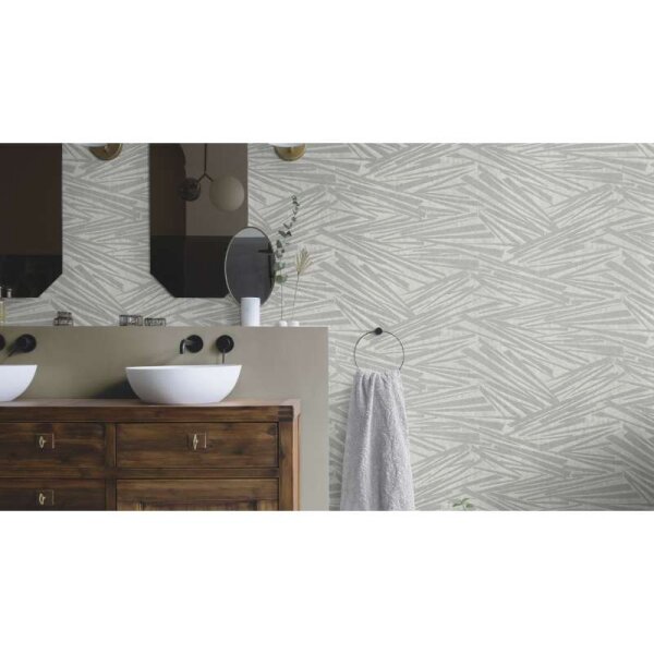 Tapete Grau, Silber Rasch Vliestapete (608342)