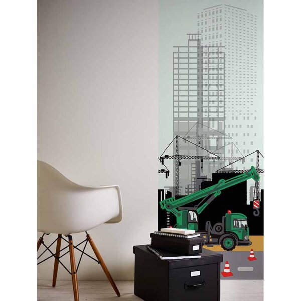 Digitaldruck-Tapete CityKranwagen livingwalls (DD114757)