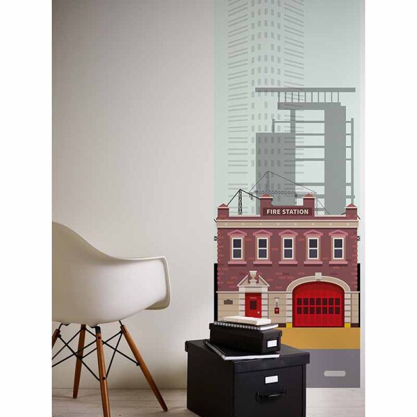 Digitaldruck-Tapete CityFeuerwehr livingwalls (DD114752)