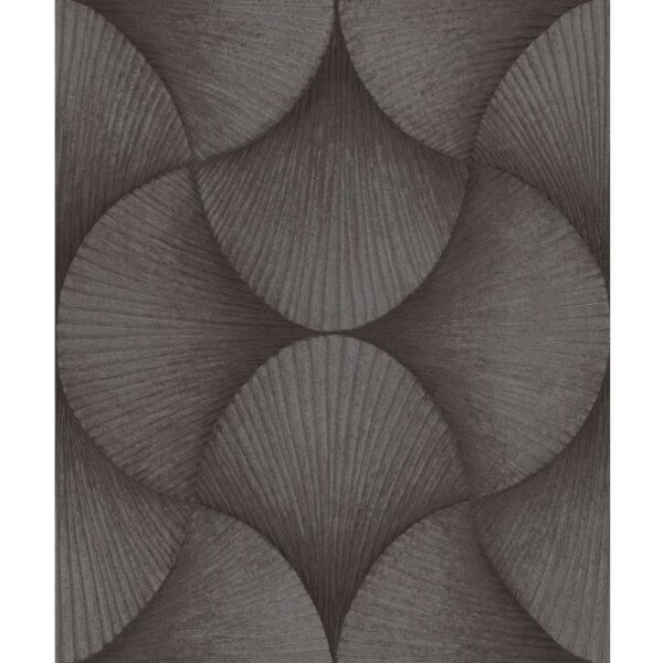 Tapete Grau, Silber, Schwarz, Anthrazit Rasch Vliestapete (608250)