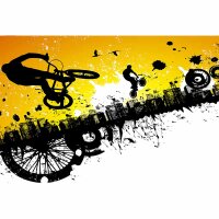 Digitaldruck-Tapete BMXRiders livingwalls (DD114893)
