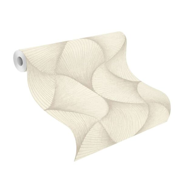 Tapete Beige, Creme, Weiß Rasch Vliestapete (608229)