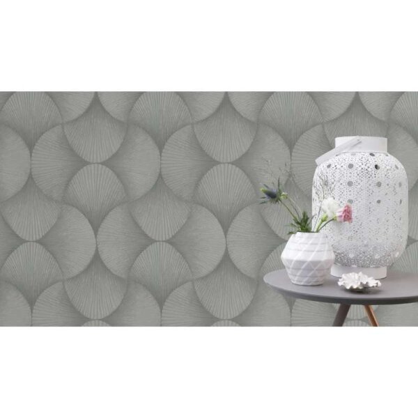 Tapete Grau, Silber Rasch Vliestapete (608212)