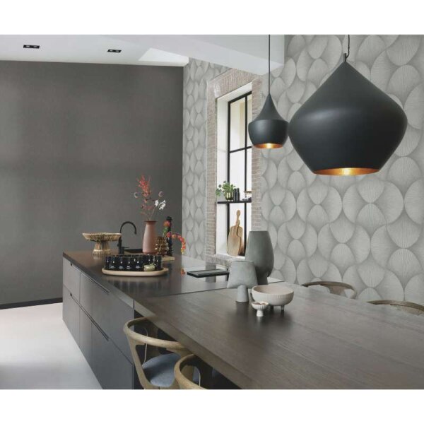 Tapete Grau, Silber Rasch Vliestapete (608212)