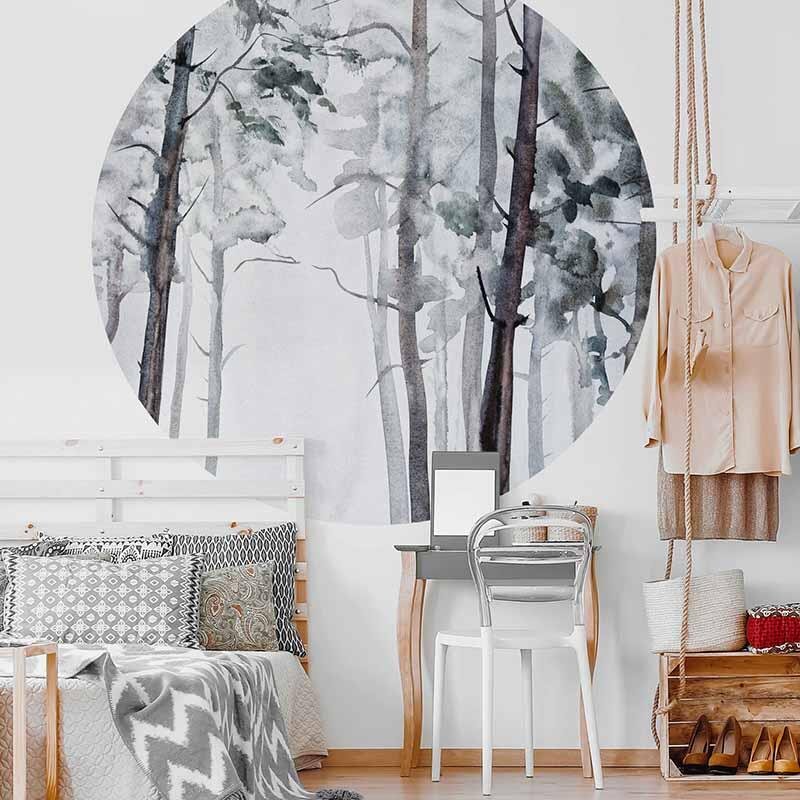 Digitaldruck-Tapete Watercolour Forest livingwalls (DD119188)