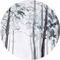 Digitaldruck-Tapete Watercolour Forest livingwalls...