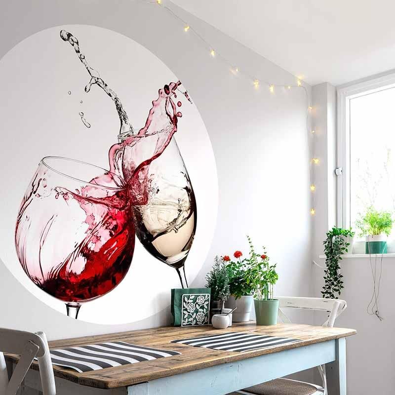 Digitaldruck-Tapete Wine Glasses livingwalls (DD119183)