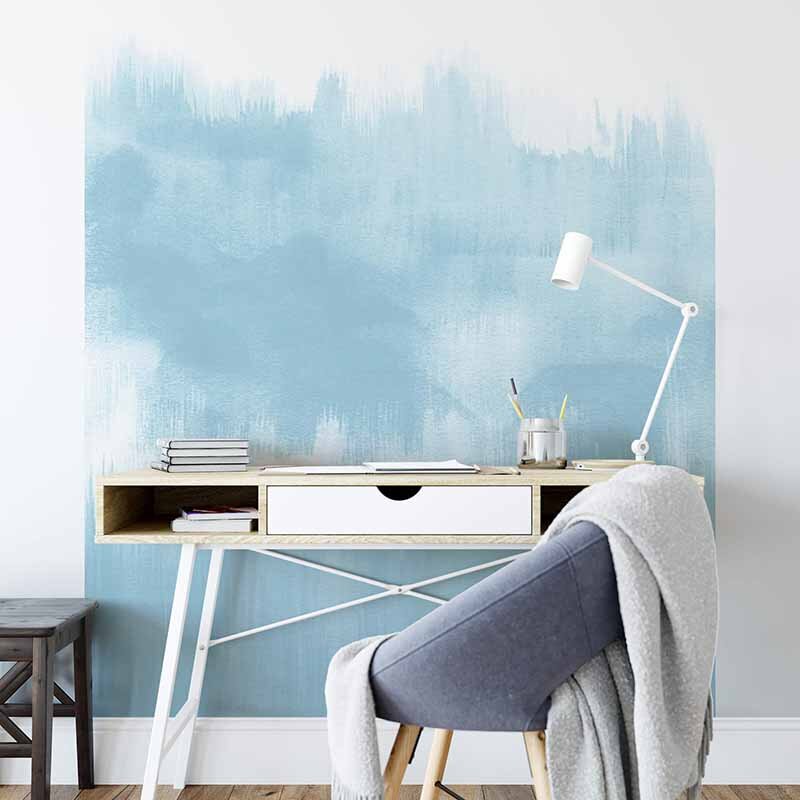 Digitaldruck-Tapete Brush Strokes Light Blue livingwalls (DD119167)
