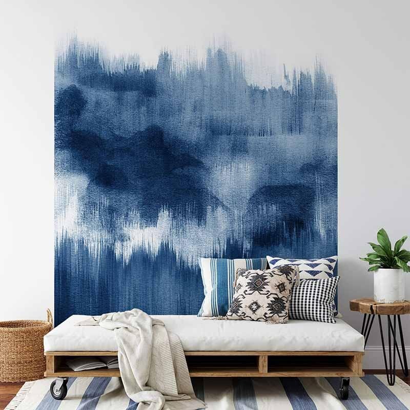 Digitaldruck-Tapete Brush Strokes Blue livingwalls (DD119165)