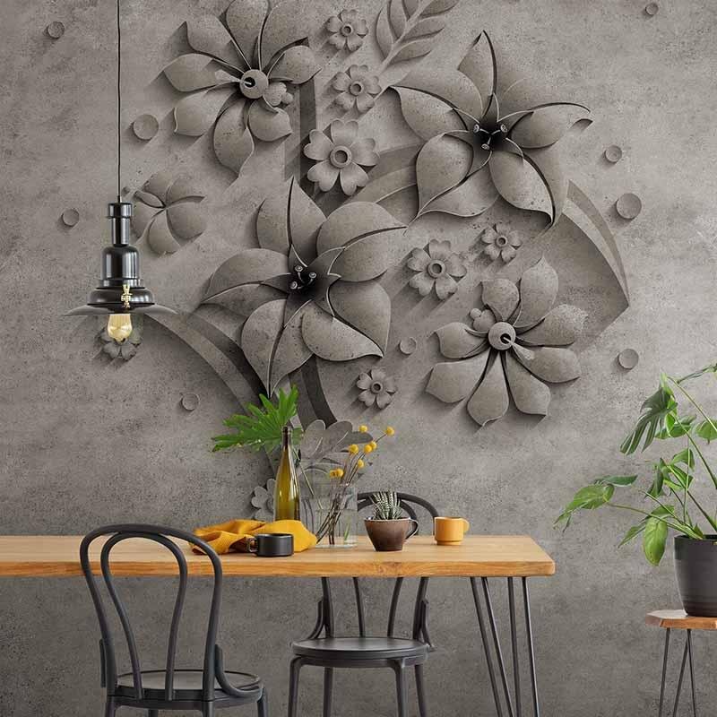 Digitaldruck-Tapete Stone Flowers livingwalls (DD119163)