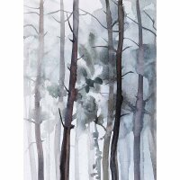 Digitaldruck-Tapete Watercolour Forest livingwalls...
