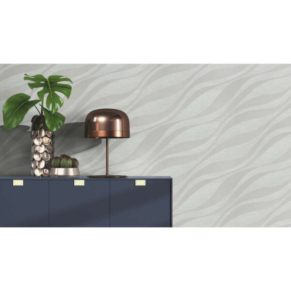 Tapete Grau, Silber Rasch Vliestapete (608069)