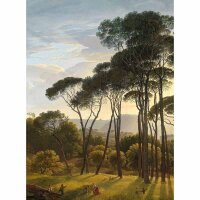 Digitaldruck-Tapete Italian Landscape with Umbrella Pines...