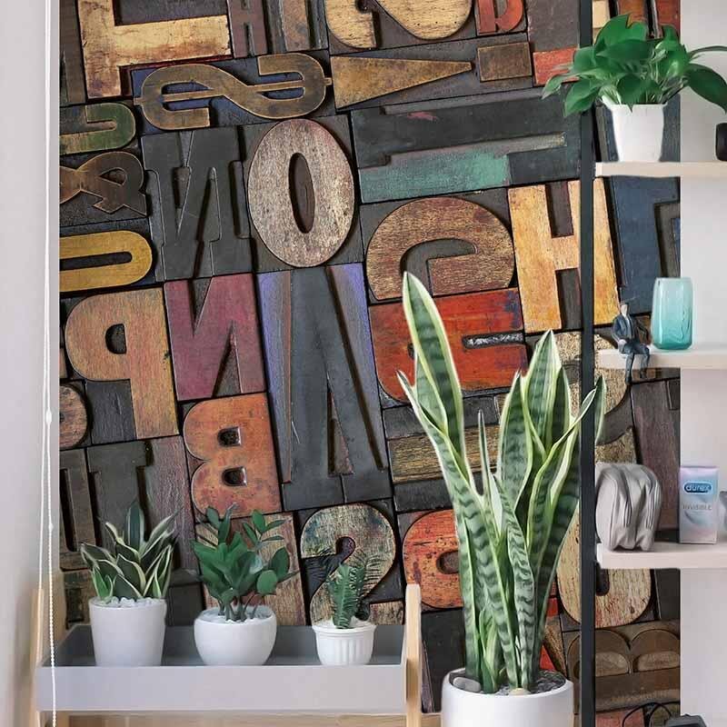 Digitaldruck-Tapete Vintage Letters livingwalls (DD119092)