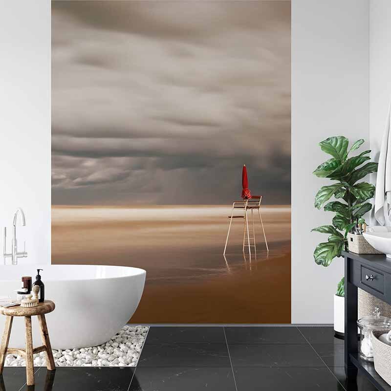 Digitaldruck-Tapete Chair At The Beach livingwalls (DD119084)