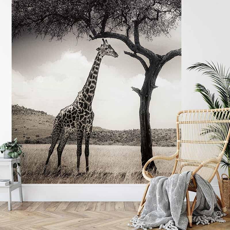 Digitaldruck-Tapete Giraffe Safari livingwalls (DD119075)