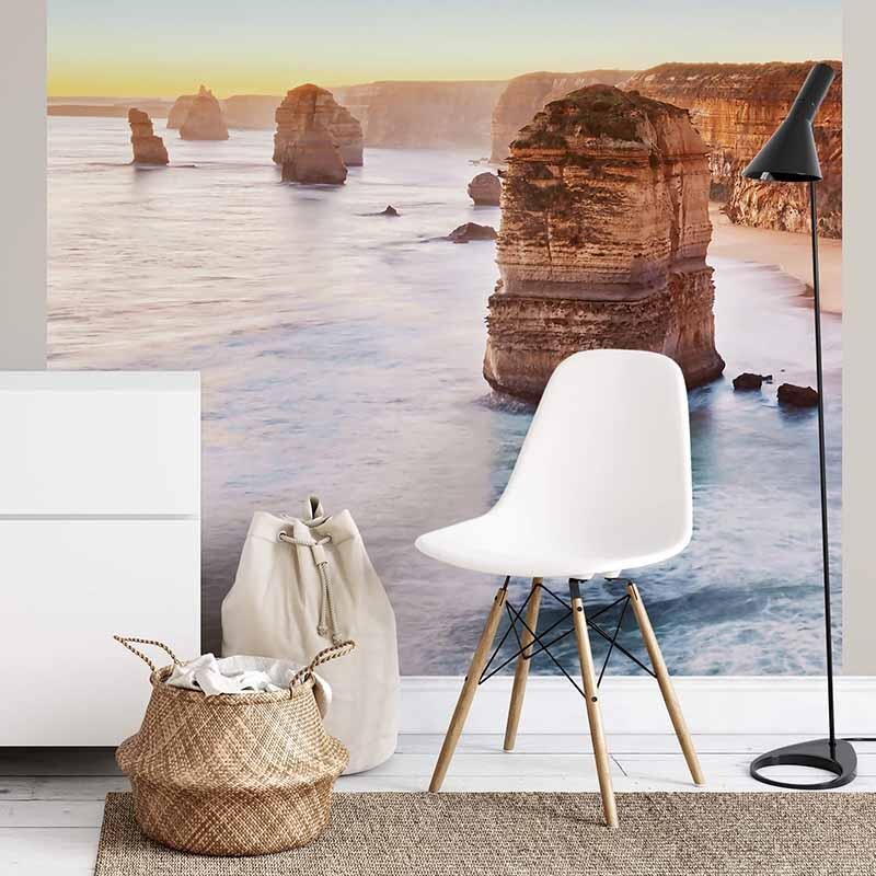 Digitaldruck-Tapete Cliff At Sunset In Australia livingwalls (DD119063)