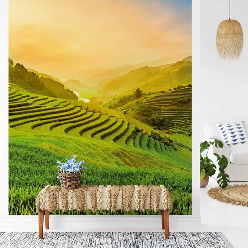 Digitaldruck-Tapete Terraced Rice Field In Vietnam livingwalls (DD119059)