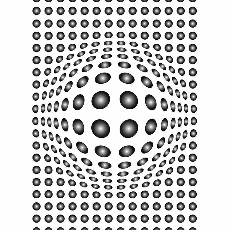 Digitaldruck-Tapete Dots Black And White livingwalls (DD119052)