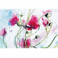 Digitaldruck-Tapete Poppies Watercolour livingwalls...