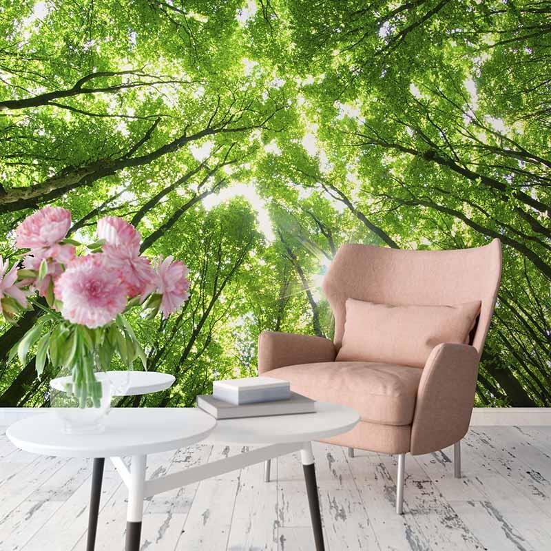 Digitaldruck-Tapete Sunny Forest livingwalls (DD119021)