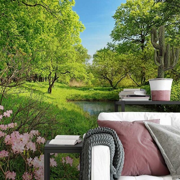 Digitaldruck-Tapete Park in the Spring livingwalls (DD118991)