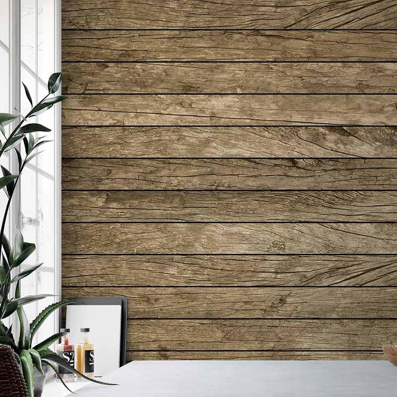 Digitaldruck-Tapete Vintage Aged Wooden Wall livingwalls (DD118980)